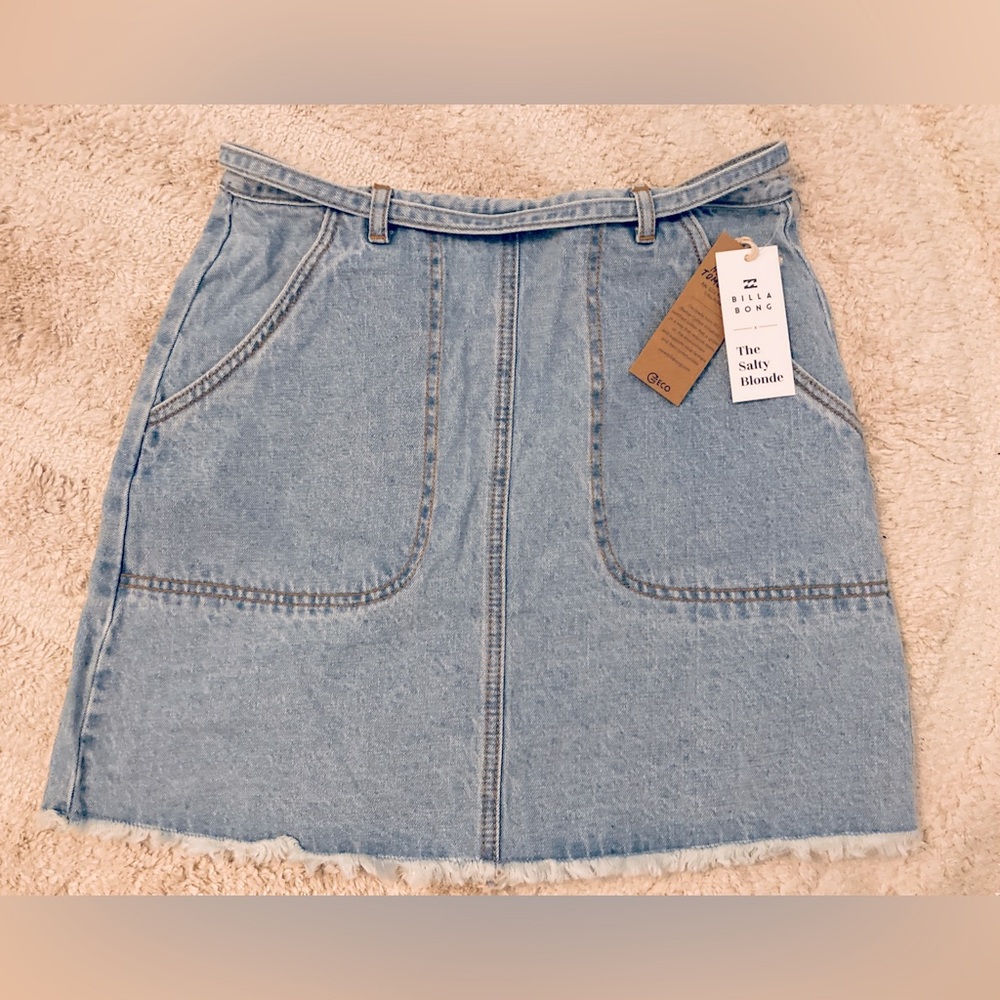 Billabong “Tied Up” Jean Skirt